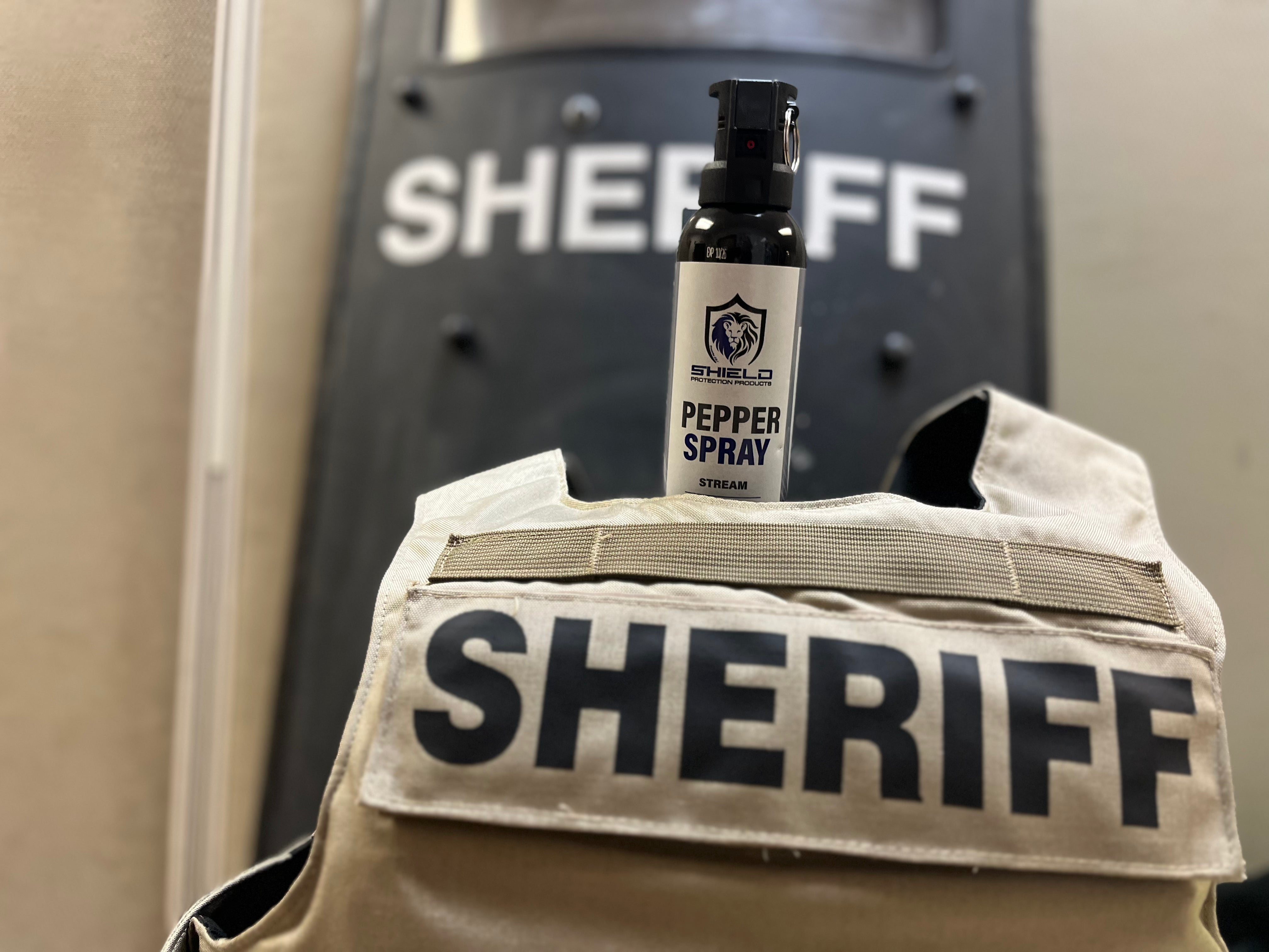 Pistol grip OC spray