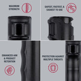 Sabre Pepper Spray Flip Top Key Case With Finger Grip