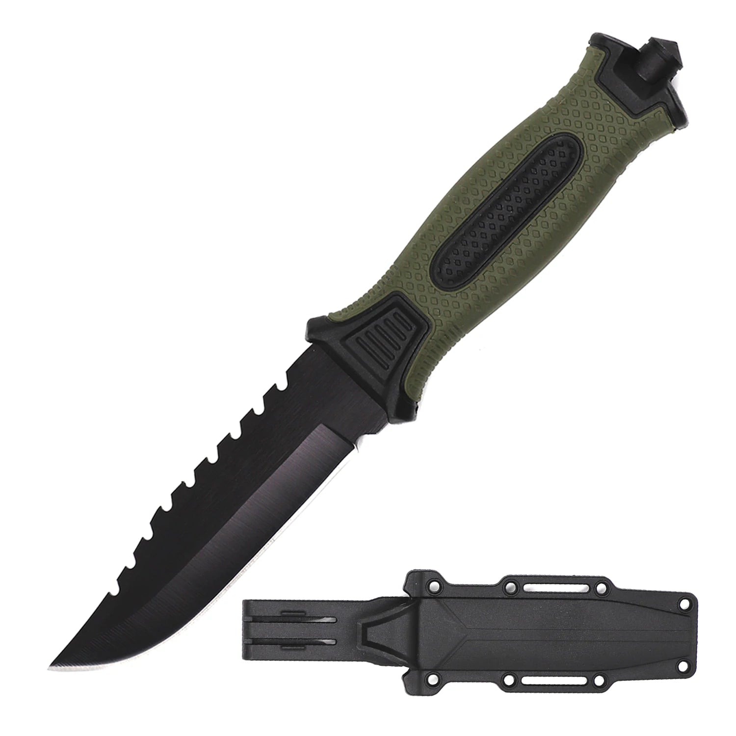 Hunting Knife with serrated blade