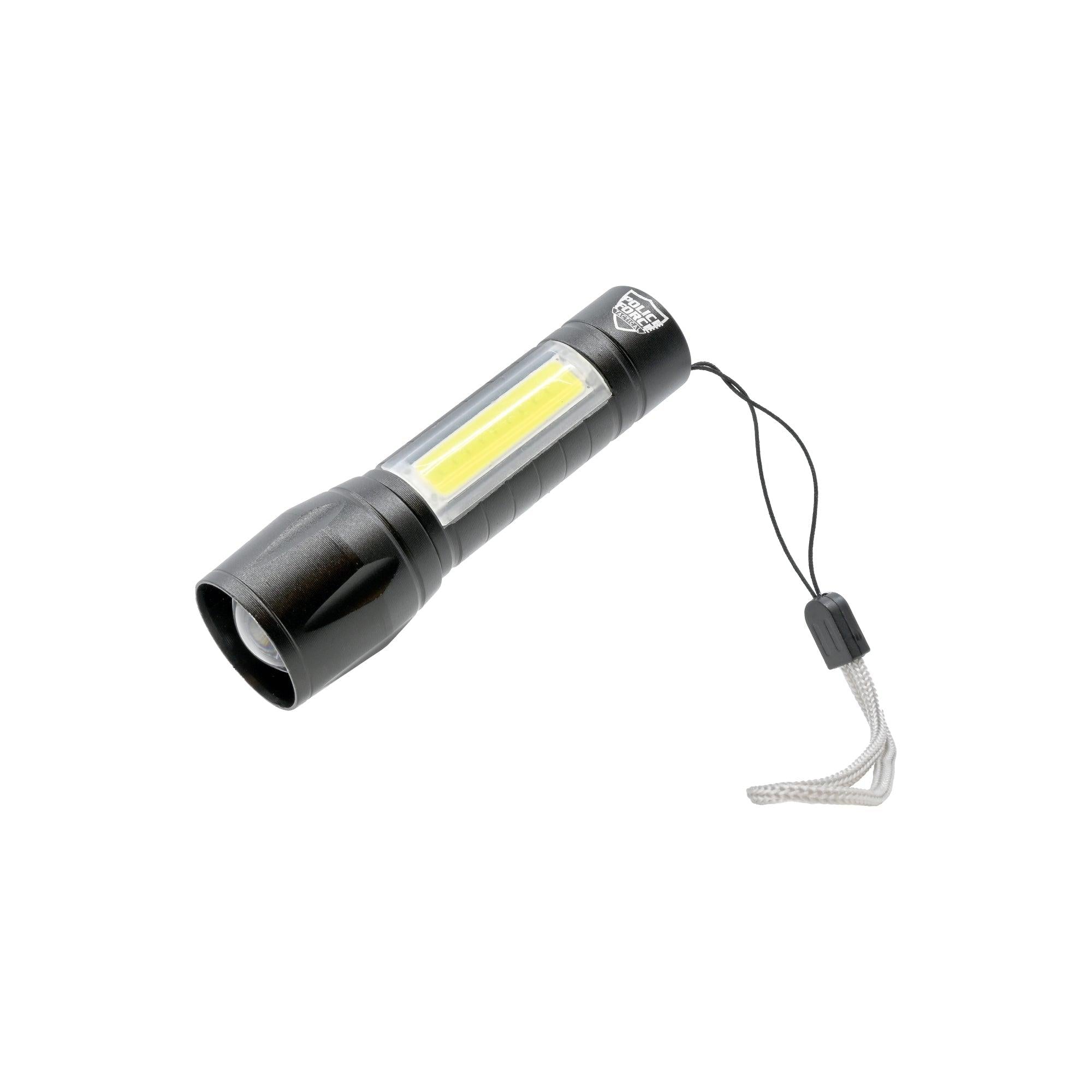 Police Force Tactical XPE/COB Mini Flashlight Flashlights Shield Protection Products LLC.
