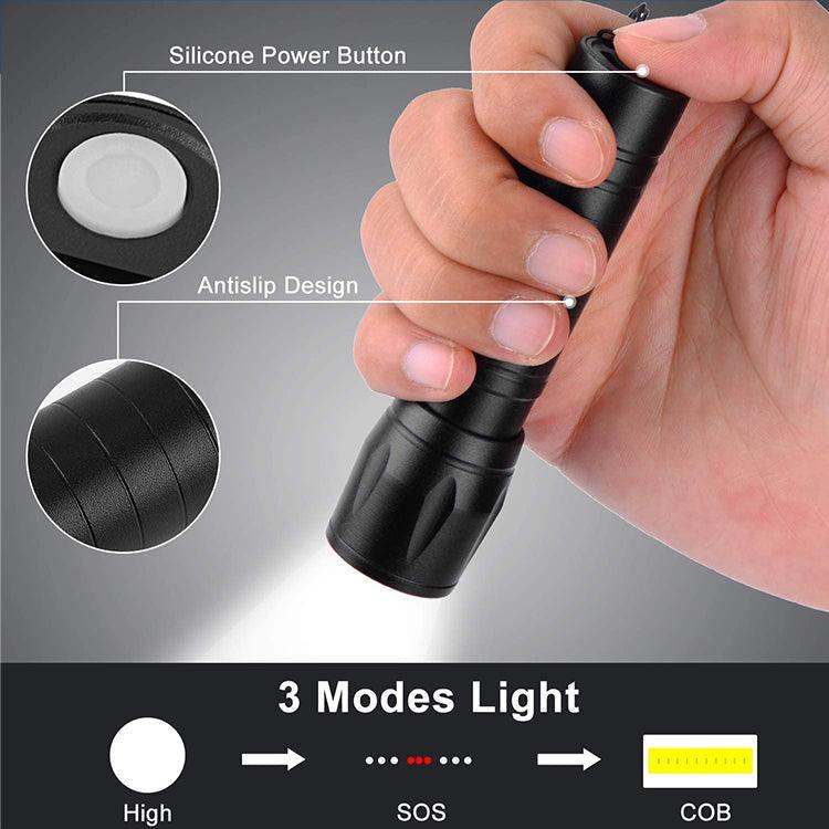 Police Force Tactical XPE/COB Mini Flashlight Flashlights Shield Protection Products LLC.