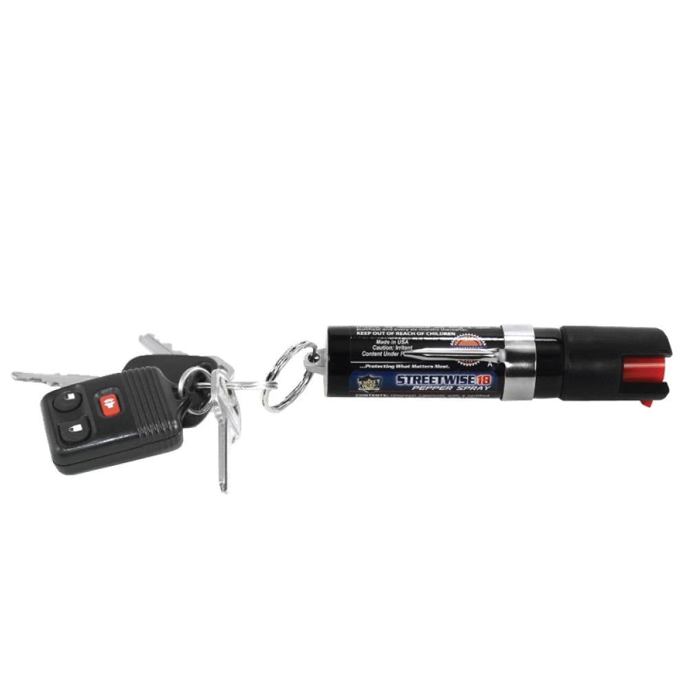 Streetwise 18 Pepper Spray 0.75 oz Keychain Mace & Pepper Spray Shield Protection Products LLC.