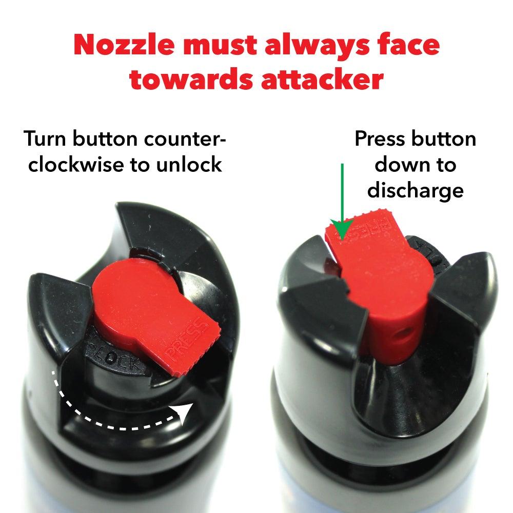 Streetwise 18 Pepper Spray 4 oz Twist-lock Mace & Pepper Spray Shield Protection Products LLC.
