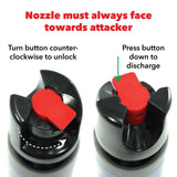 Streetwise 18 Pepper Spray 4 oz Twist-lock Mace & Pepper Spray Shield Protection Products LLC.