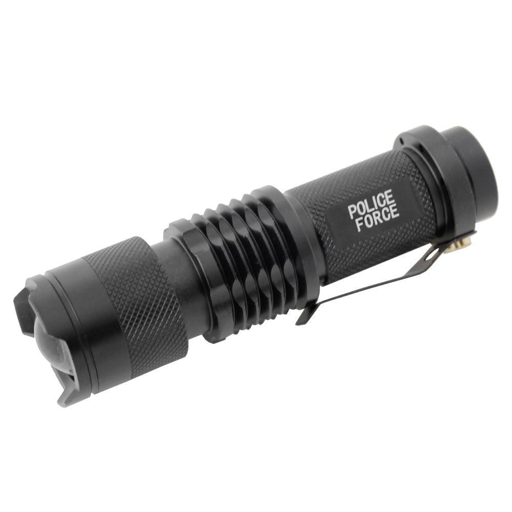 Police Force Tactical Q5 LED Flashlight Flashlights Shield Protection Products LLC.