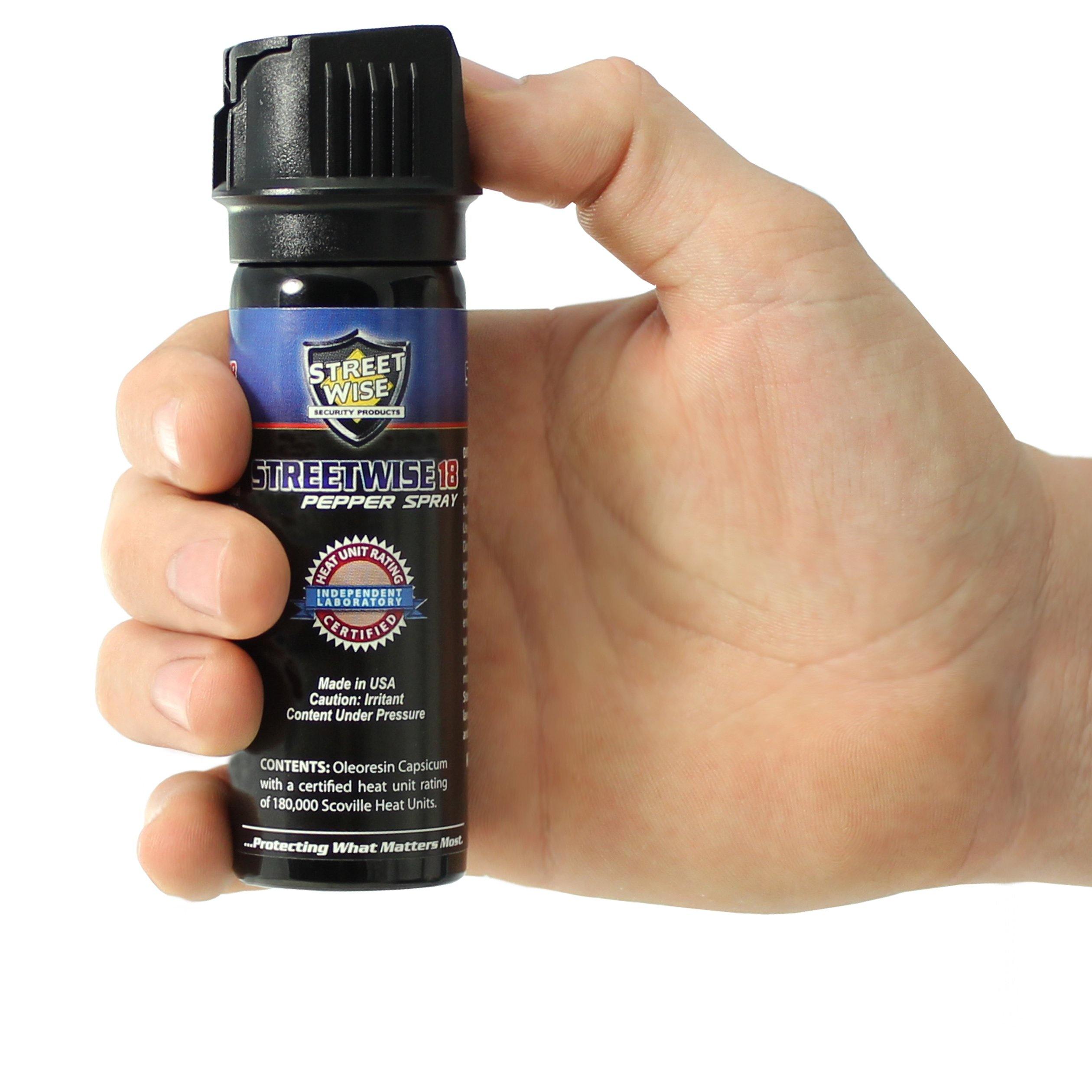 Streetwise 18 Pepper Spray 3 oz Flip-top Mace & Pepper Spray Shield Protection Products LLC.